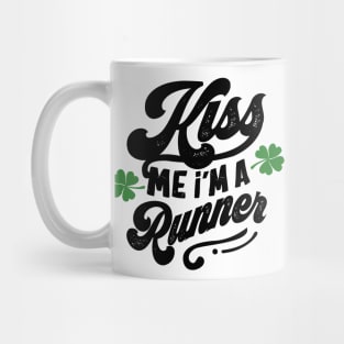 Kiss Me I'm a Runner St Patrick's Day Mug